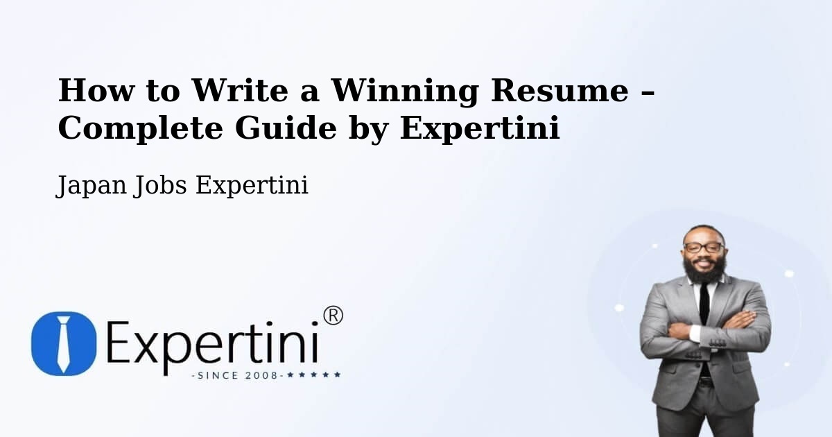 Resume Writing Guide for Job Seekers – Misawa Shi - Misawa Shi, Japan Jobs Expertini